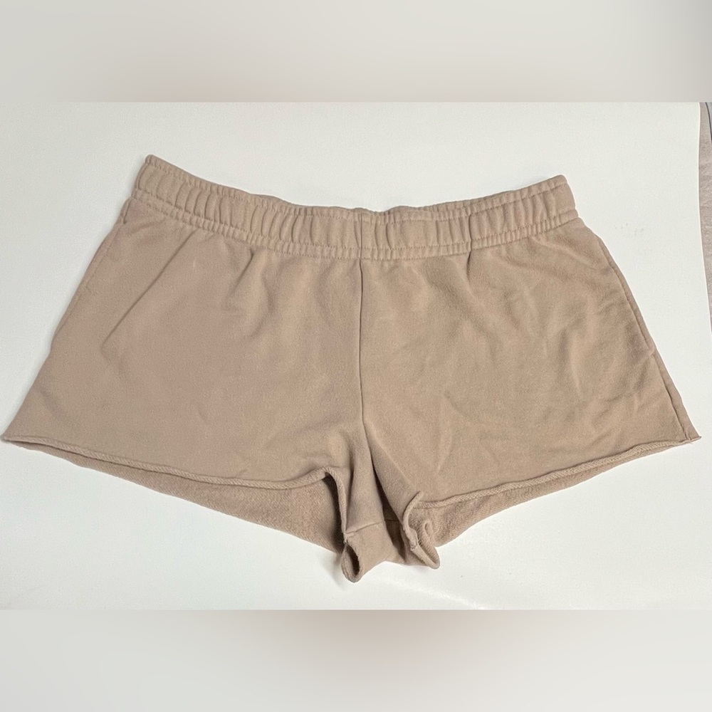 WOMENS PLUS SIZE SLEEP PJ JAMMY SHORTS Cream Shorts XL